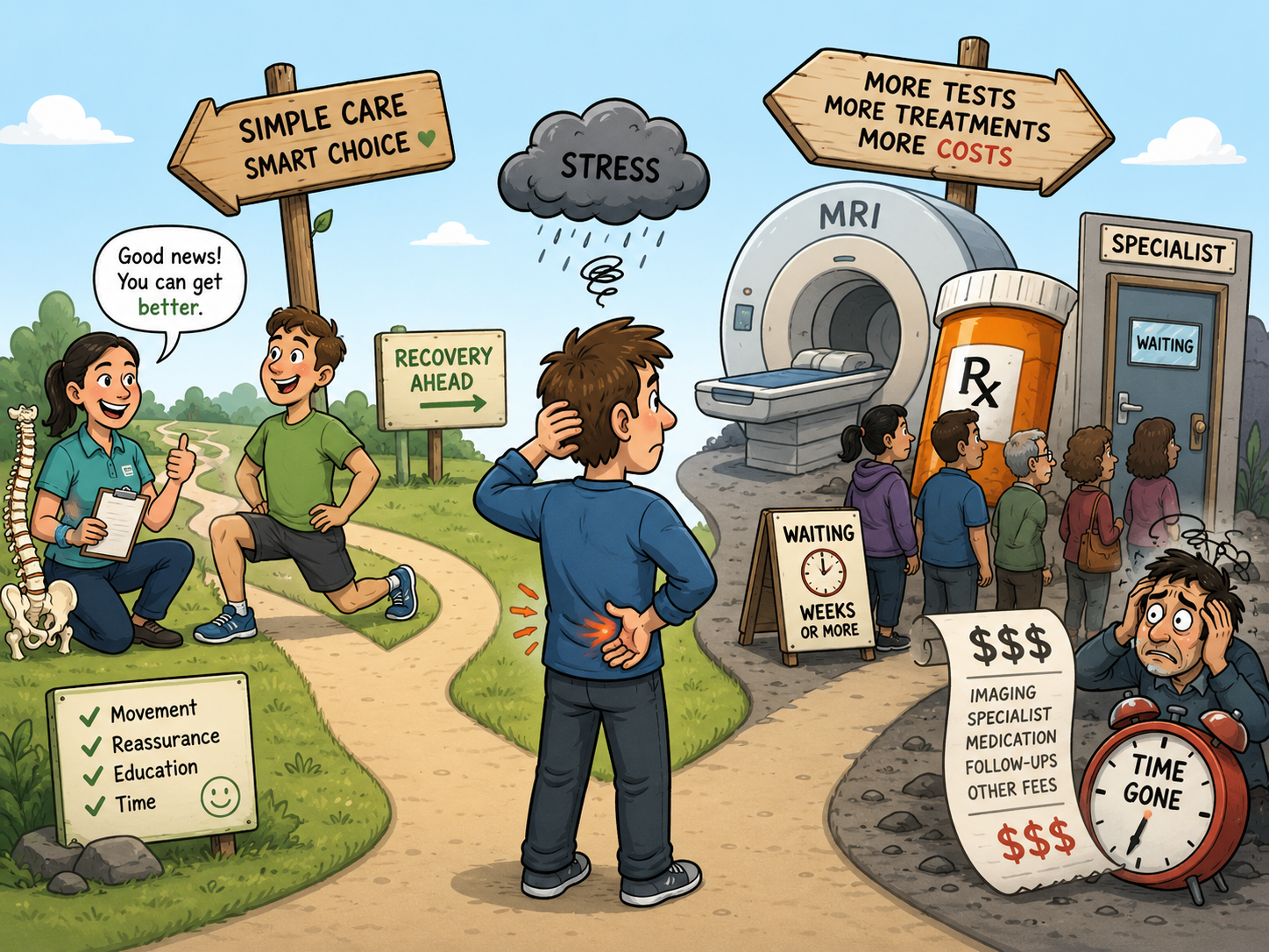 When more healthcare is not always better