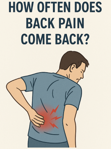How often does back pain come back?