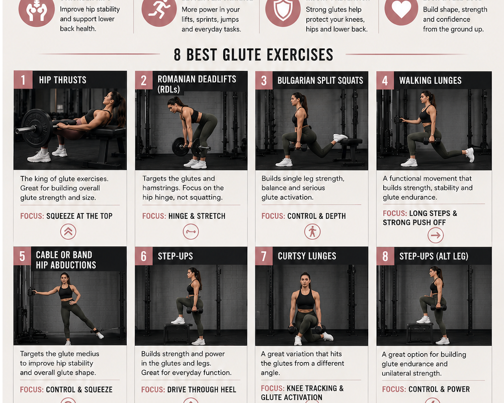 Top Glute Development Exercises